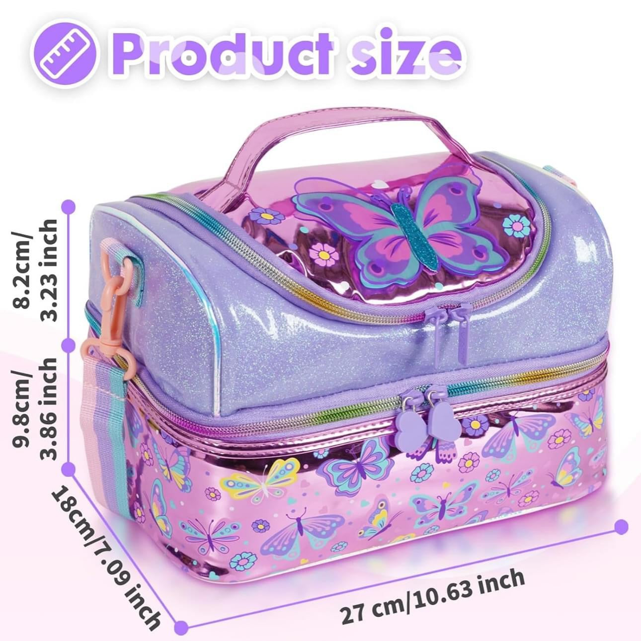 Multipurpose Double Decker Insulated Bag For Kids - Luxury Quality