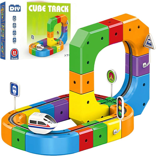 51pcs Electric Train - STEM Educational Flexible Race Track