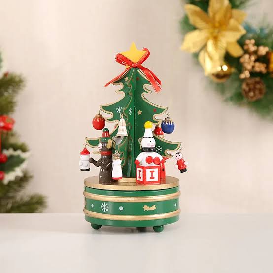 Christmas - Big Wooden Music Box