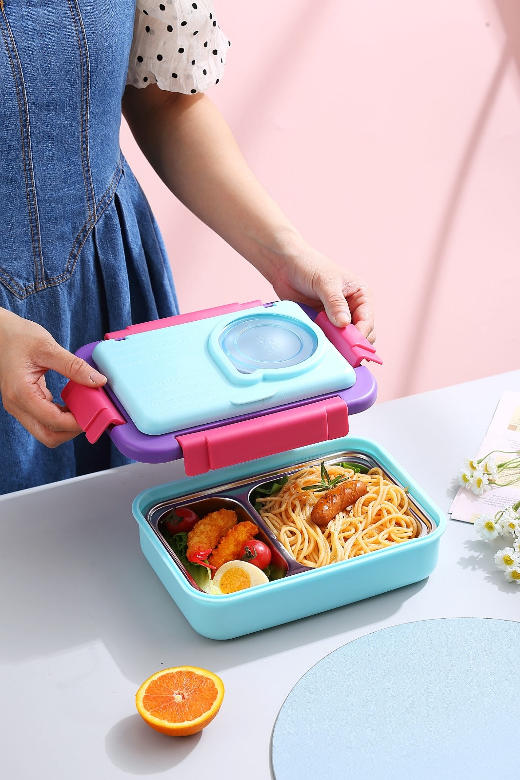 5 Compartments Molly Polly Lunchbox (For Teenagers/Adults)
