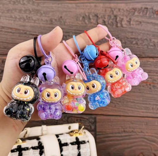 Glitter Labubu Keychain