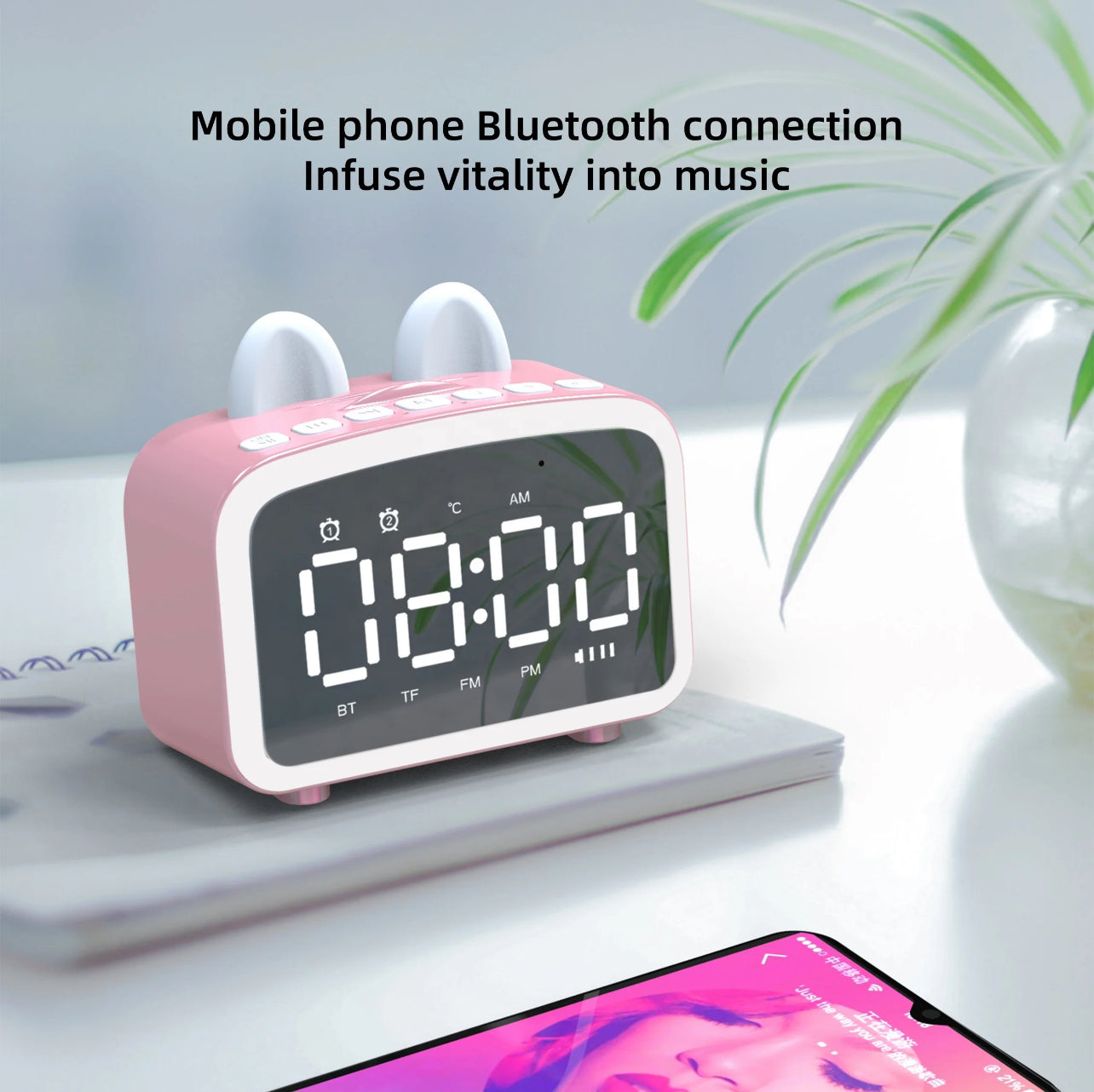 Digital Alarm with Portable Speaker