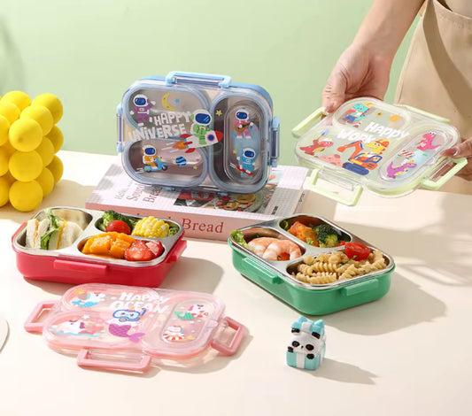 Small Bento - 600ml 3 Partitioned Lunchbox