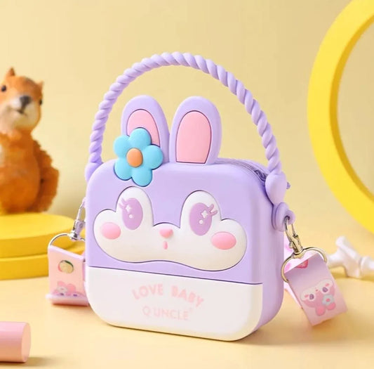 Flower Bunny - Sling Bag with Mirror, Comb and Keychain