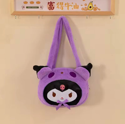 Kuromi Plush Shoulder Bag