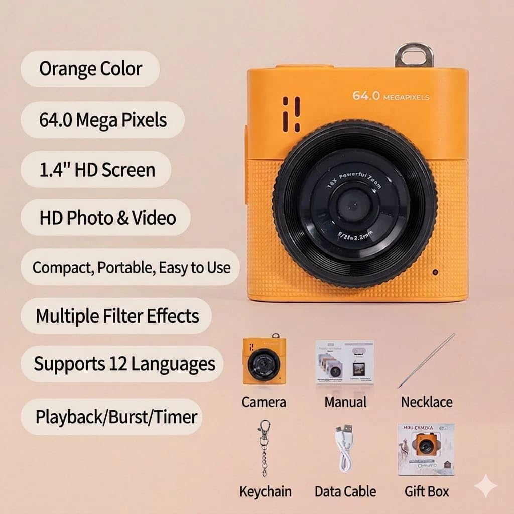 S5 - Mini Keychain Camera | 64MP