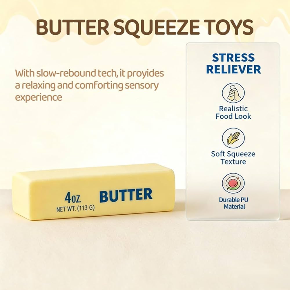 Butter Squishy Toys - 1pcs
