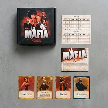 Fantasy Flight Games Mafia Vendetta, Strategy Card Board Game
