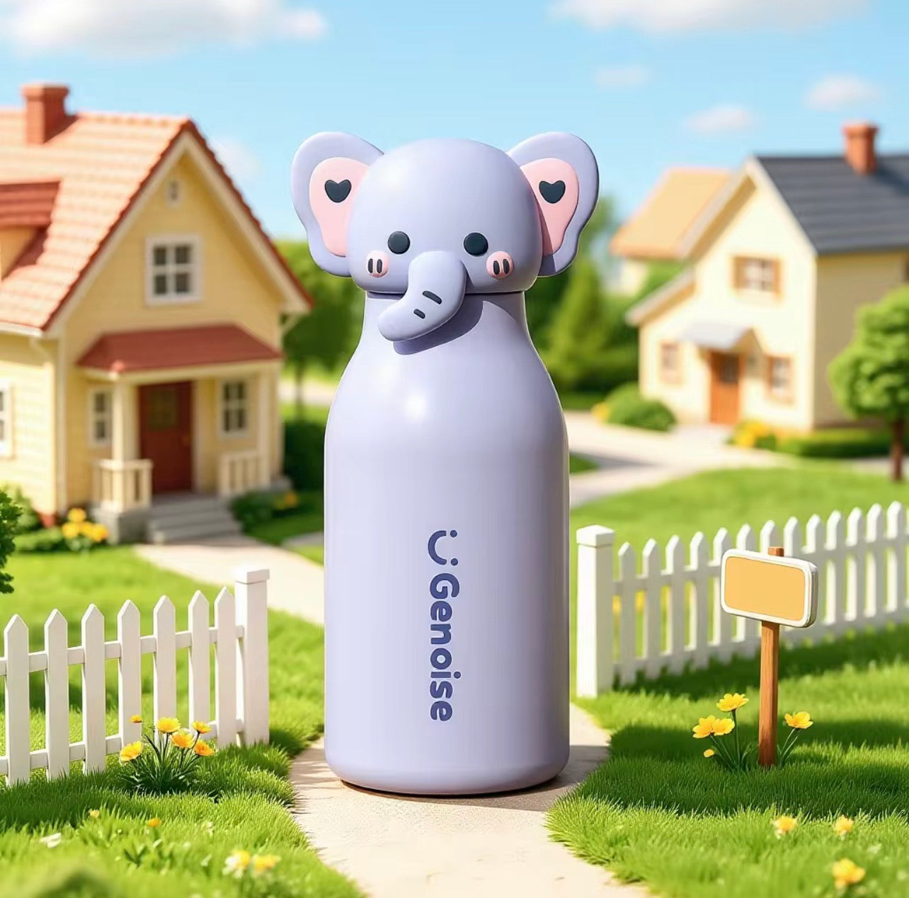 Genoise - 3D Animal Steel Bottle