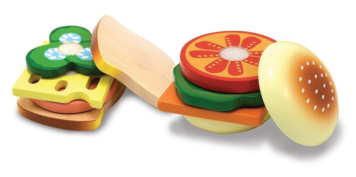 Melissa & Doug - Wooden Sandwich Party Play