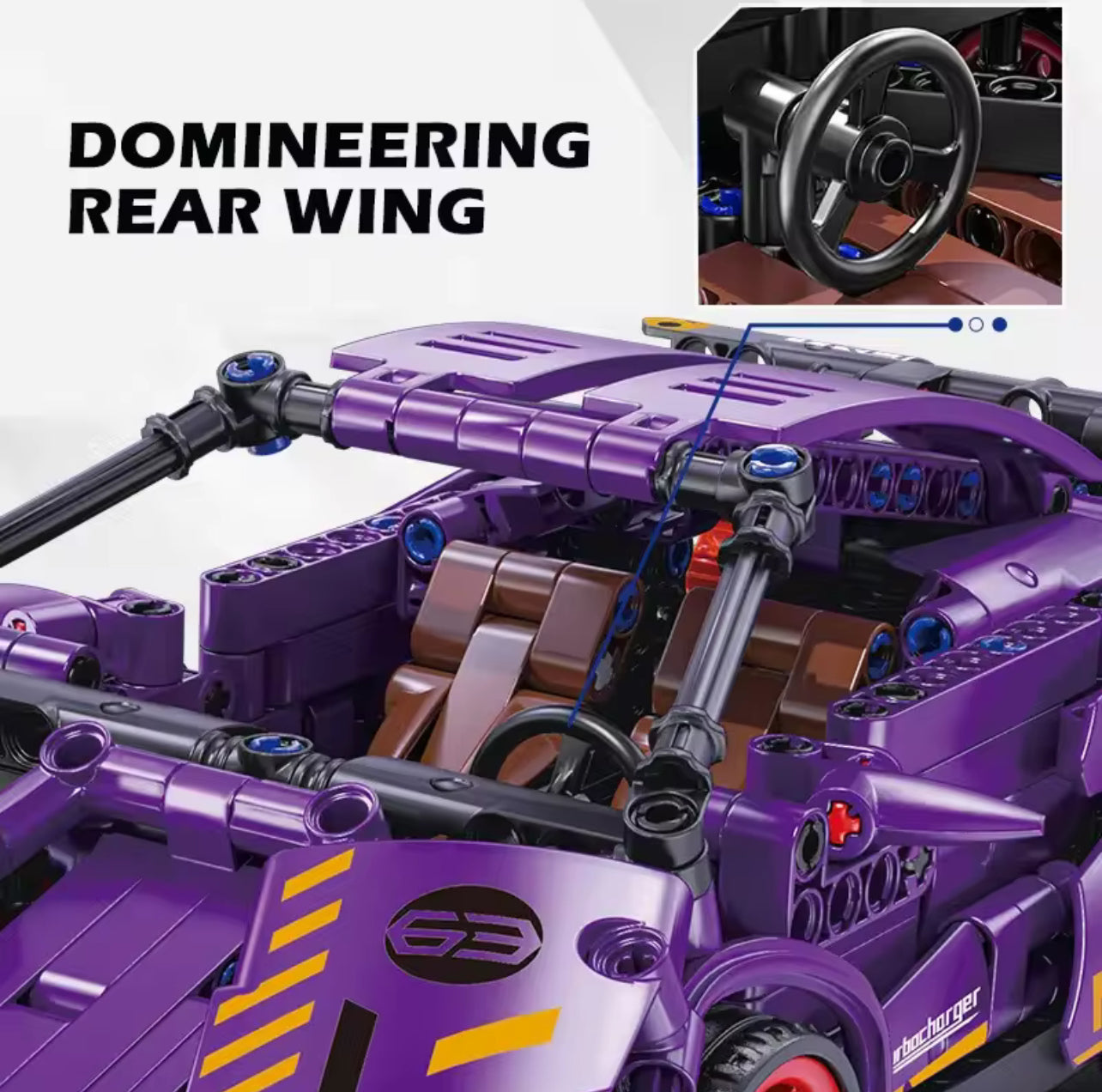 Supercar - DIY Realistic Blocks | Pull Back Car