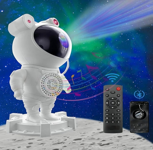 Spaceman Starry Sky Projector night light with Bluetooth Music Speaker