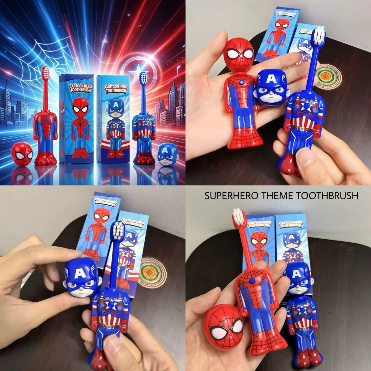 Superheroes - 2pcs Baby Toothbrush