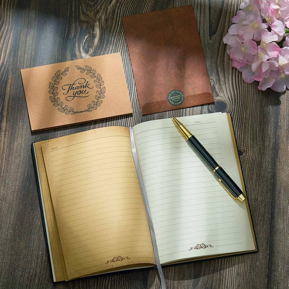 Vintage Leather Journal Writing Notebook - A5