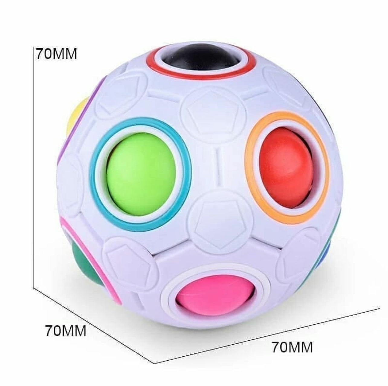 Rainbow Puzzle Ball