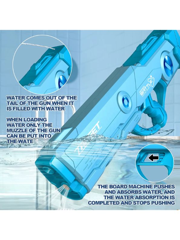 Space Electric Water Gun - Ultra-Large Water Blaster 820ml
