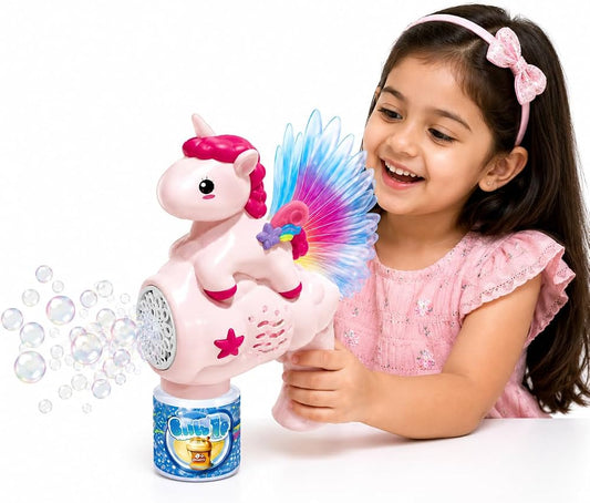 Unicorn Bubble Gun - 5000+ Bubbles in a Minute
