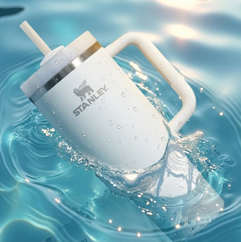 Stanley Cream - Quencher® H2.0 FlowState™ Tumbler | 1.18L