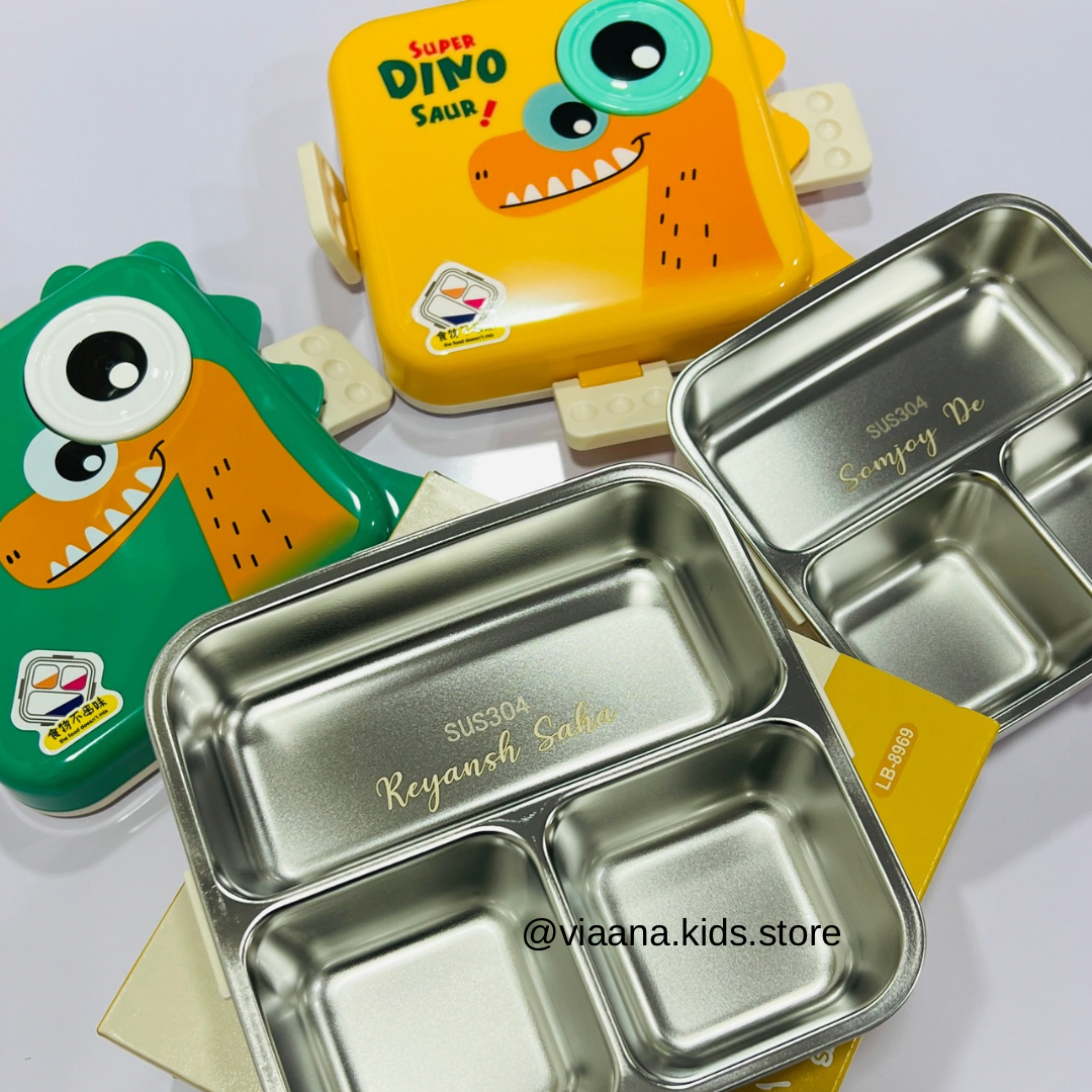 Dino Eye - Spill Free Steel Lunch Box