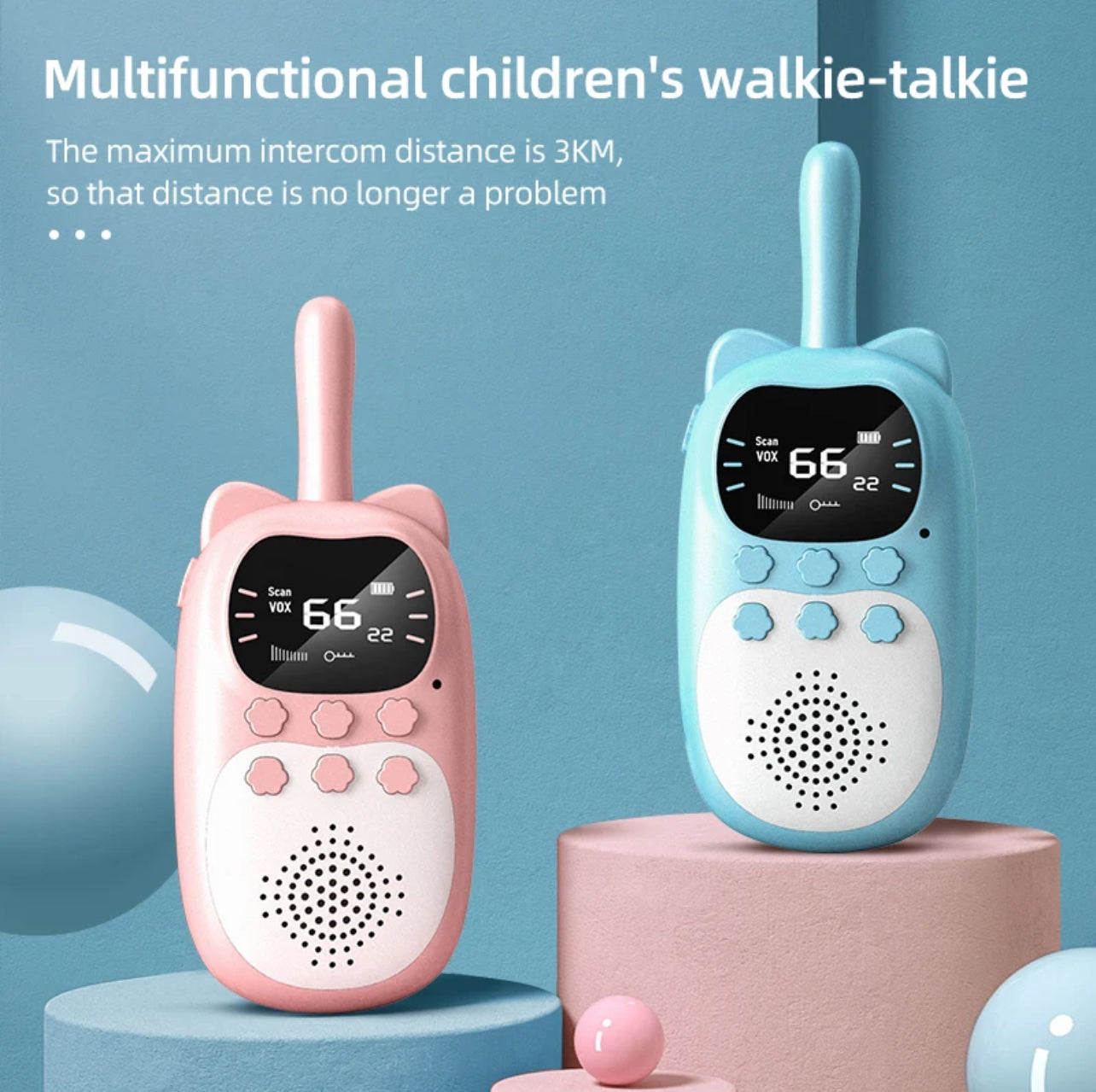 Talkie Tots - Stay Connected and have Endless Fun (3km Range Approx)