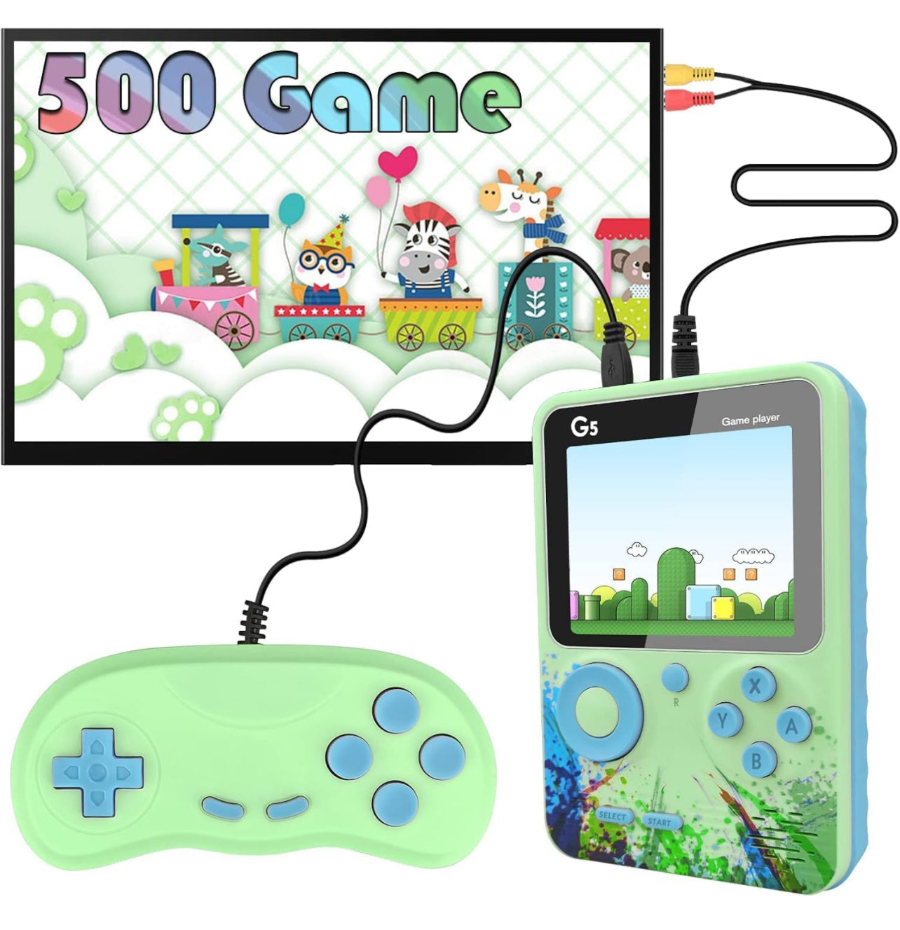 G5 | Retro 500 games | Extra Game Pad | TV Connect | 3” HD Screen