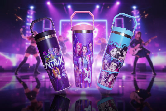 K-pop 30oz Flip Straw Tumbler