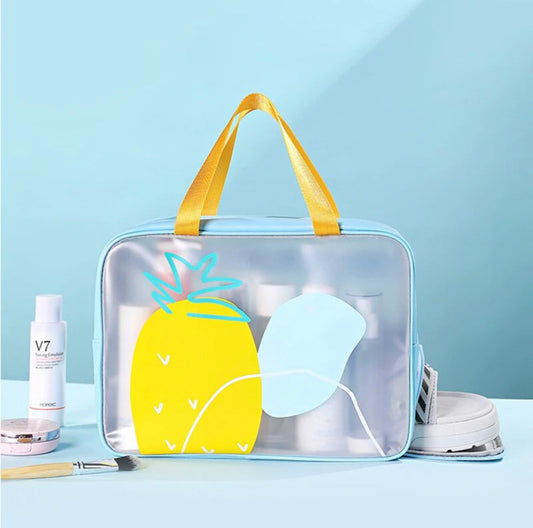 Versatile and Stylish: Big Waterproof Fruit Theme Multipurpose Storage Bag with Shoe Pocket