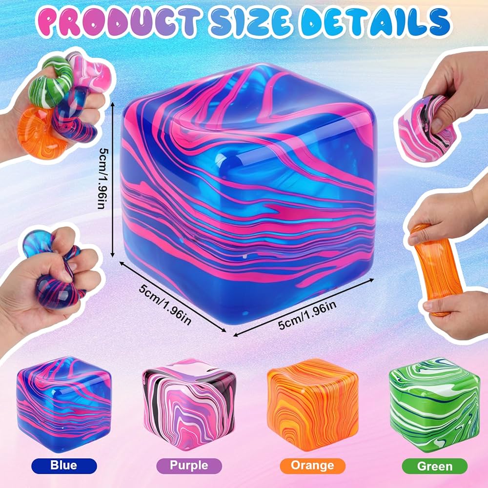 Cube Squeeze Ball - Swirl Edition | 1pcs