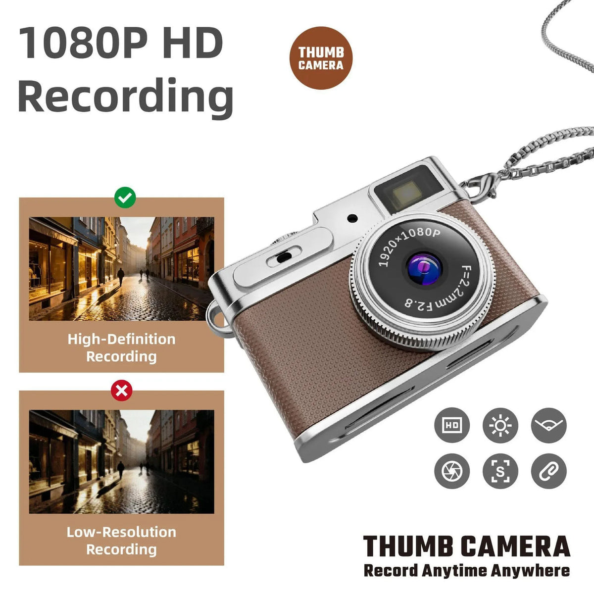 LK027 - Retro Flip Mini Camera