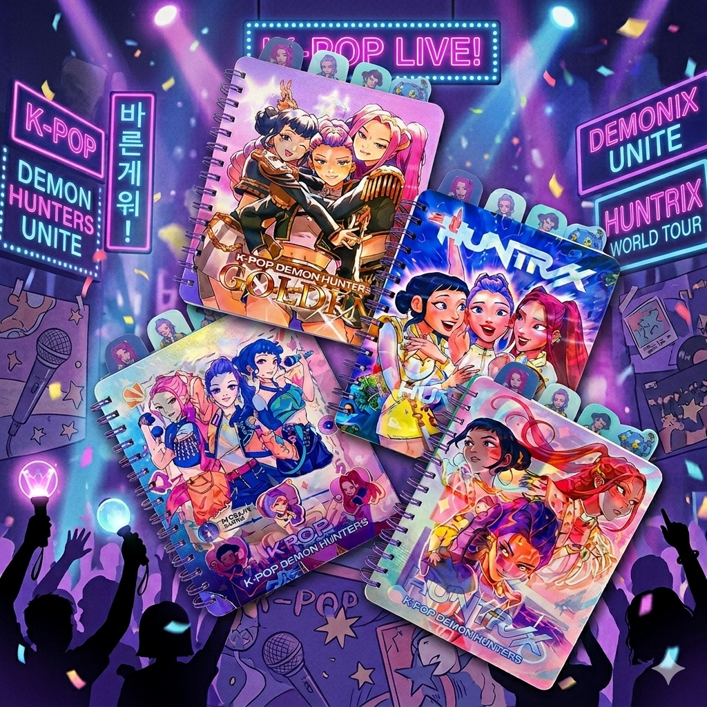 K-Pop - Huntrix Holographic Notebook