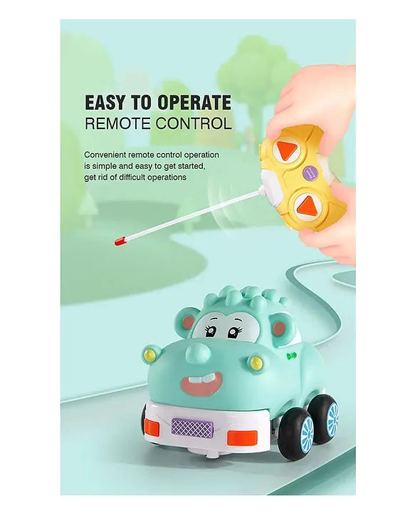 RC Vinyl Car with Music and Lights, Washable & Detachable Body