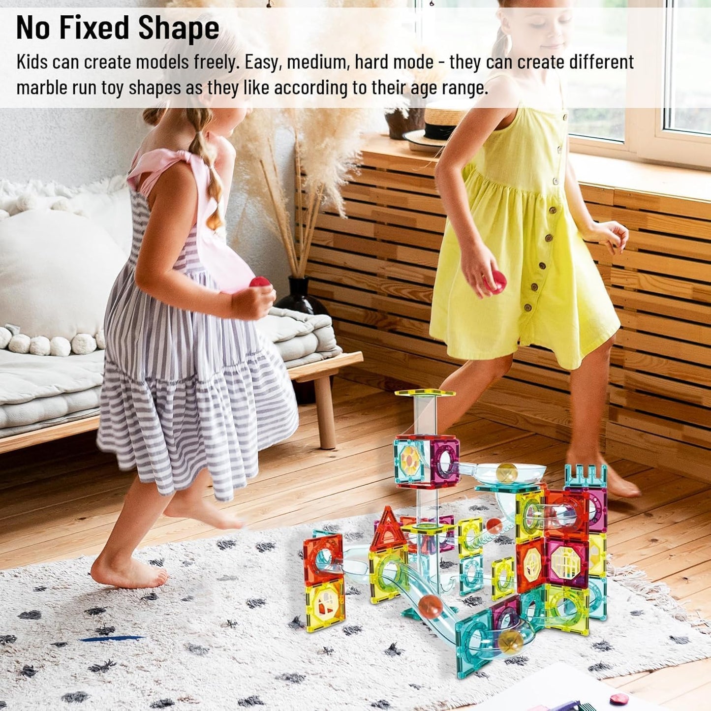 75pcs Magnetic Tiles - Learn n Play