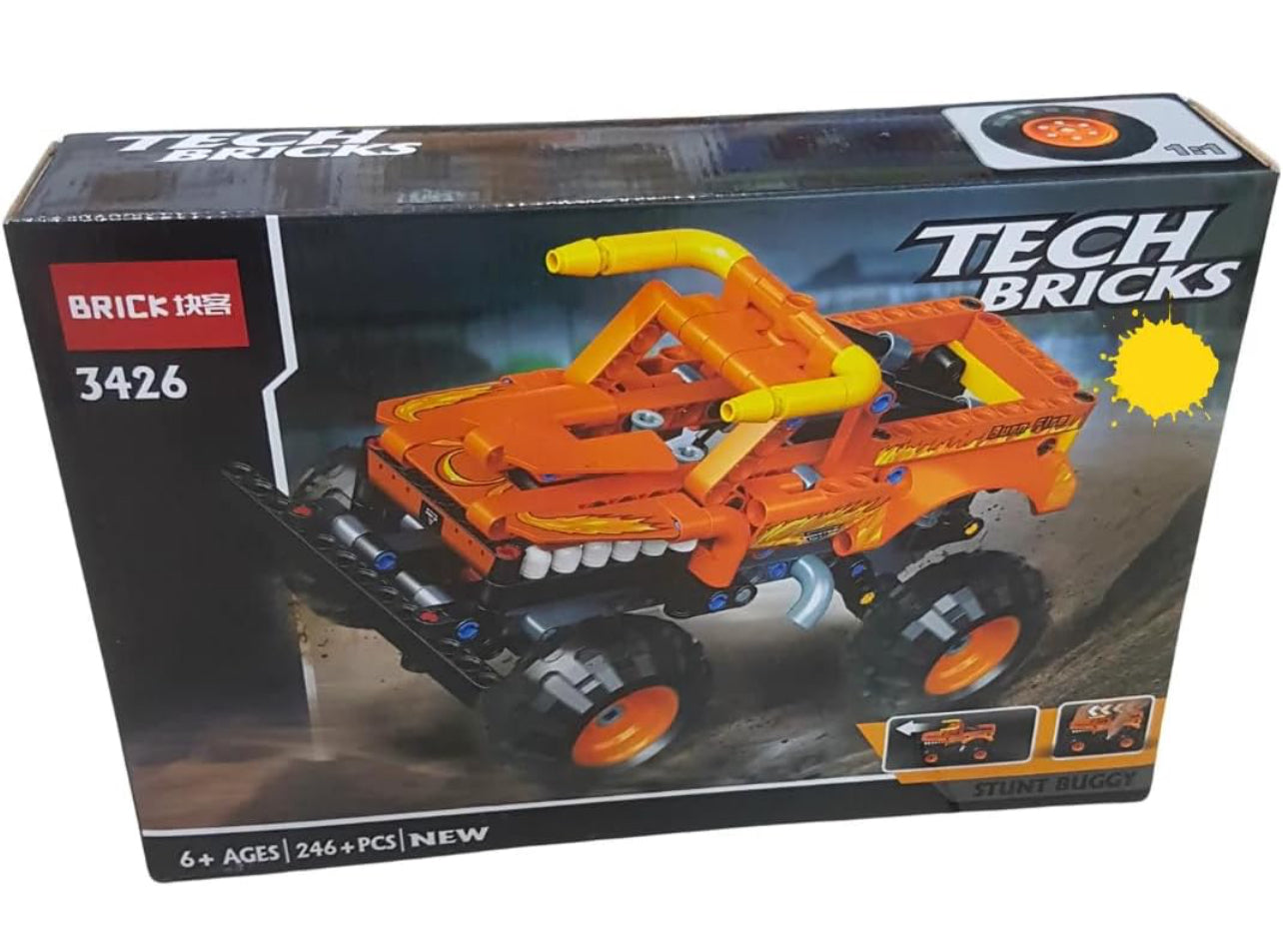 TechBrick - Stunt Buggy Building Blocks | 246 Pcs