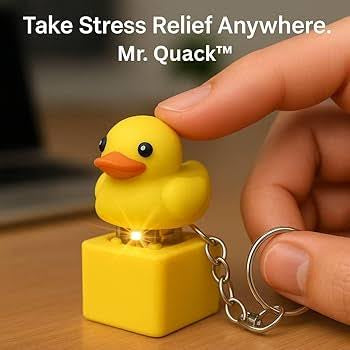 Duck Quack Keychain - 2pcs