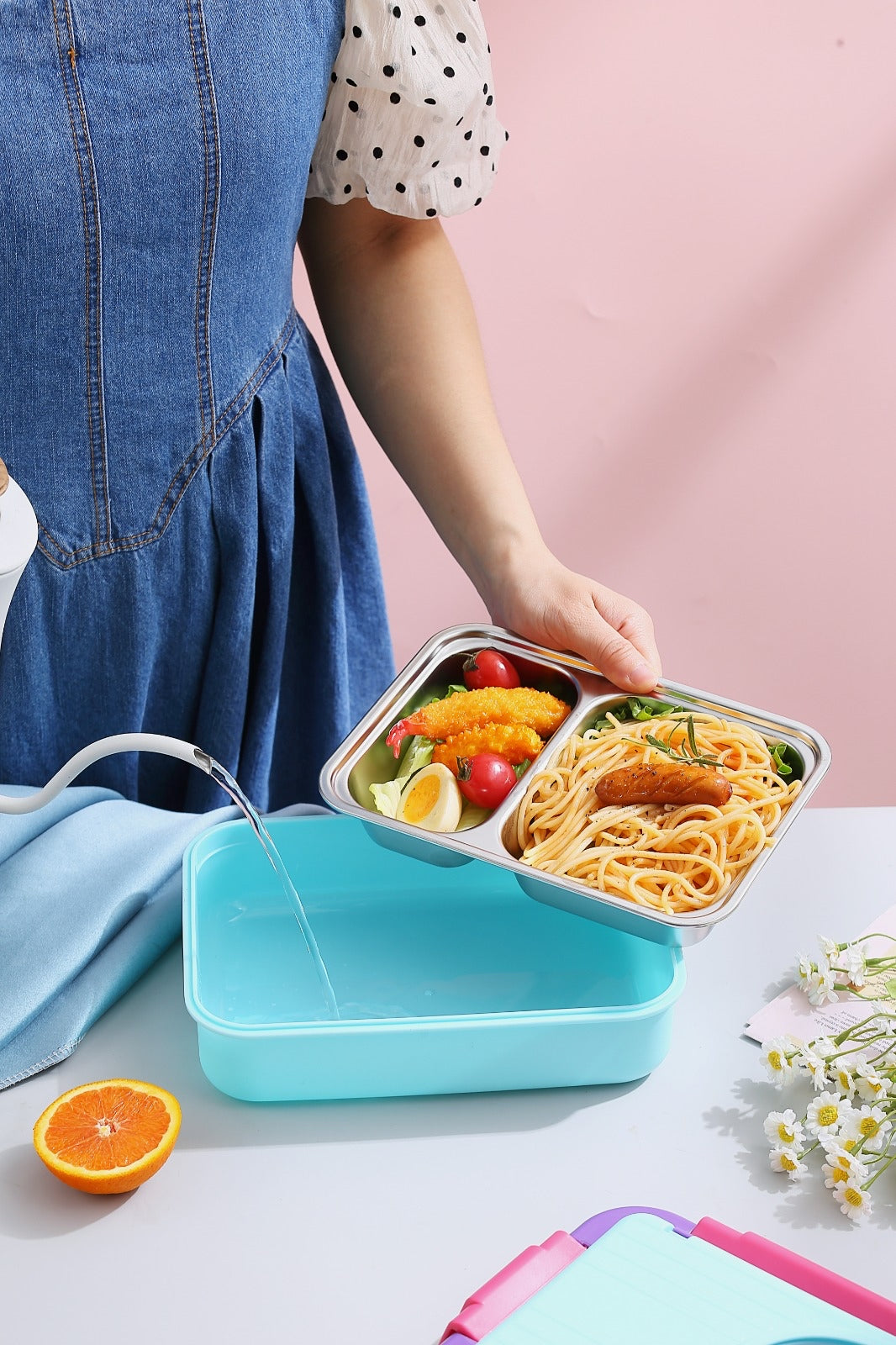 5 Compartments Molly Polly Lunchbox (For Teenagers/Adults)