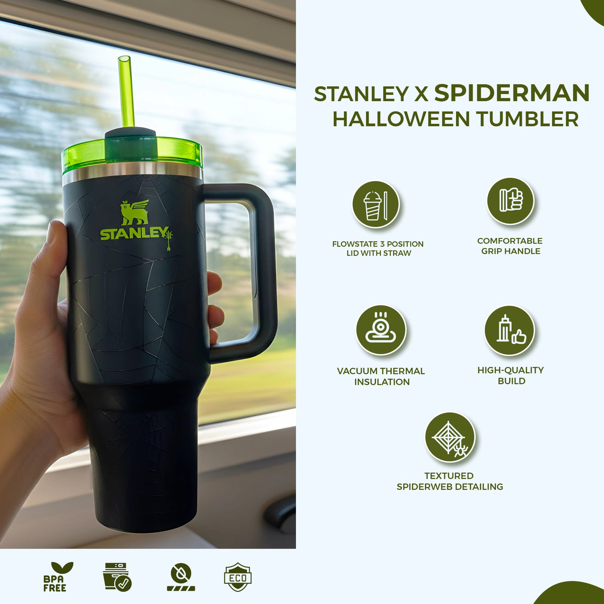 Stanley Halloween Web - Quencher® H2.0 FlowState™ Tumbler | 1.18L