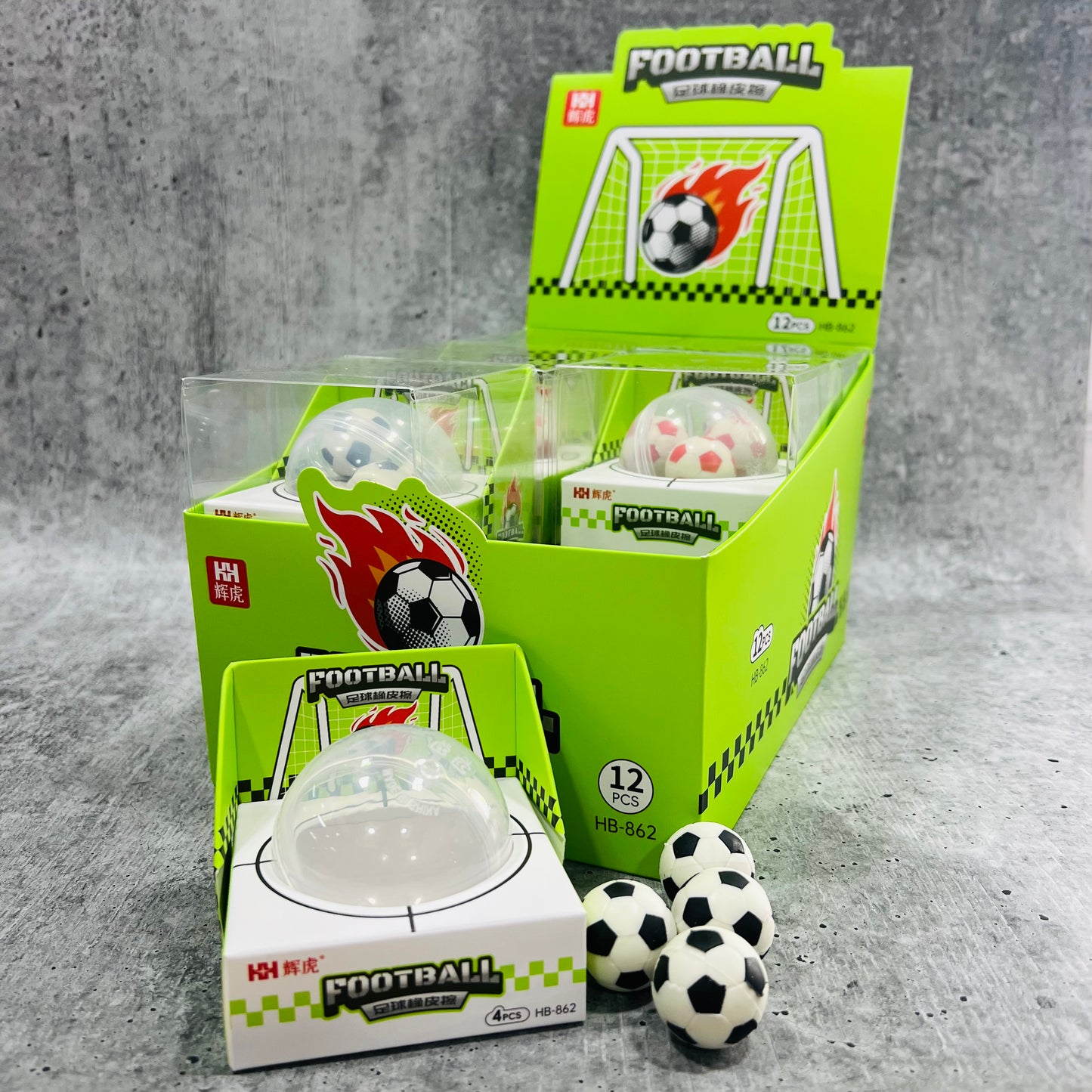Soccer Erasers - 4pcs