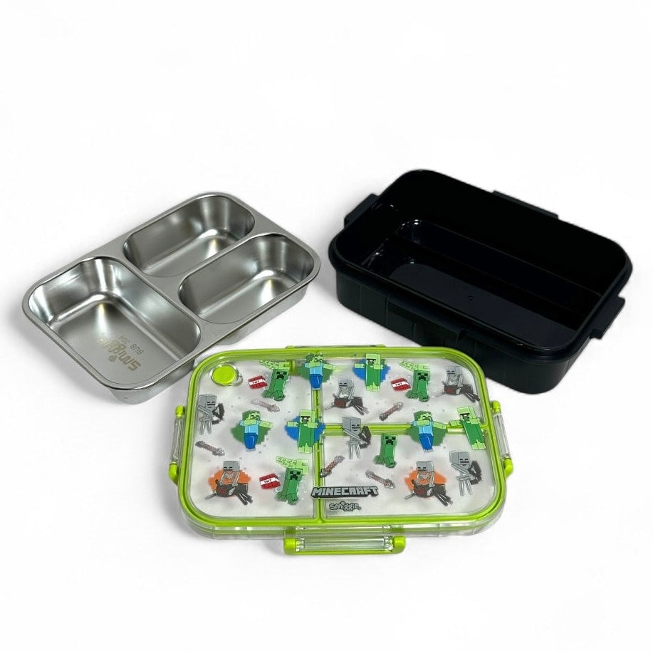 Smiggle - Trio Large Stainless Steel Lunchbox