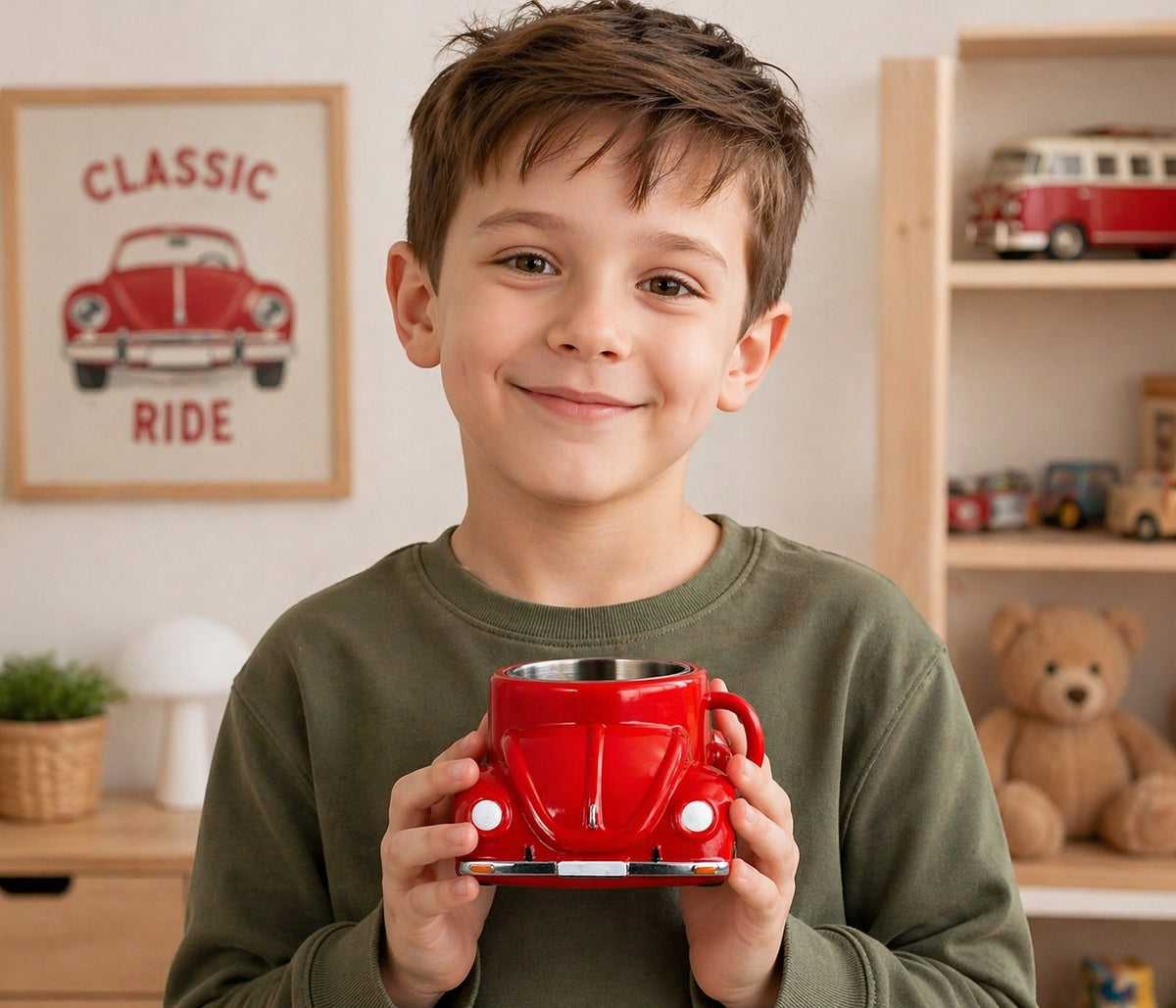 Vintage Beetle 3D Coffee Mug - Stainless Steel