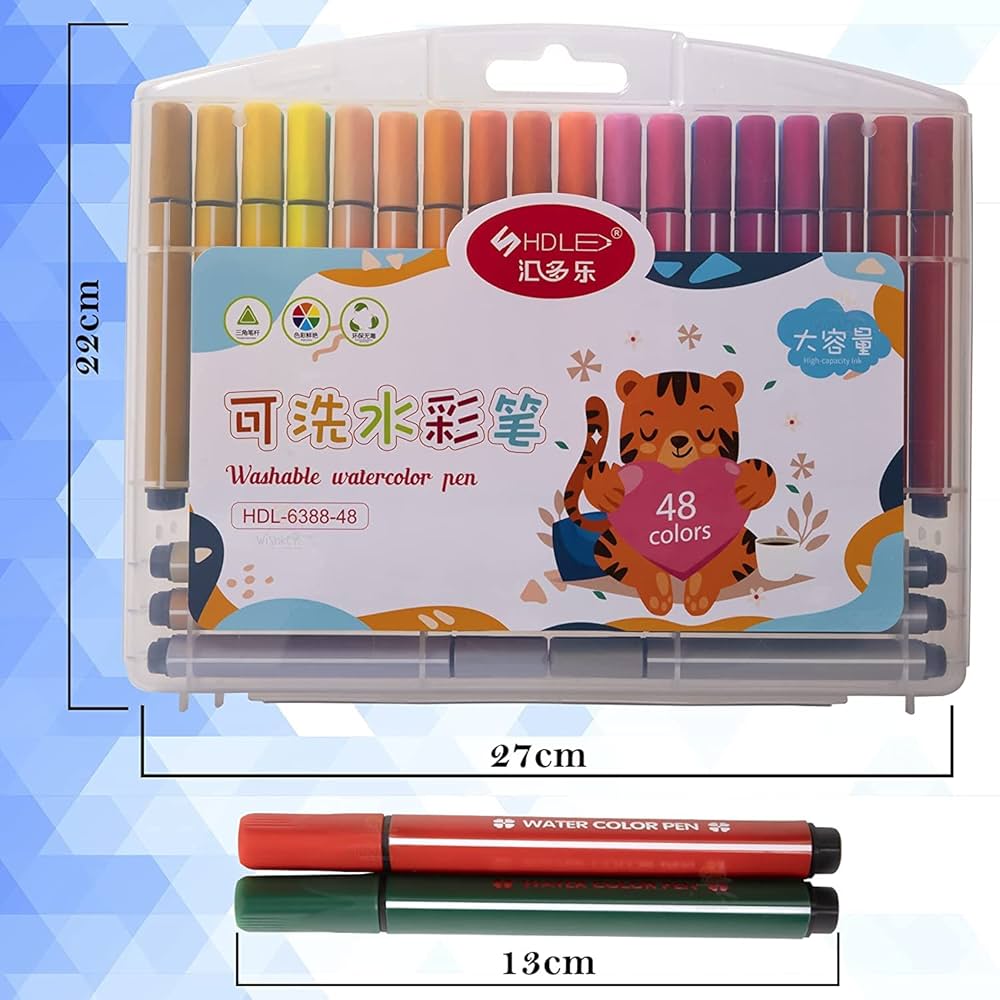 48pcs Washable Watercolour Pens