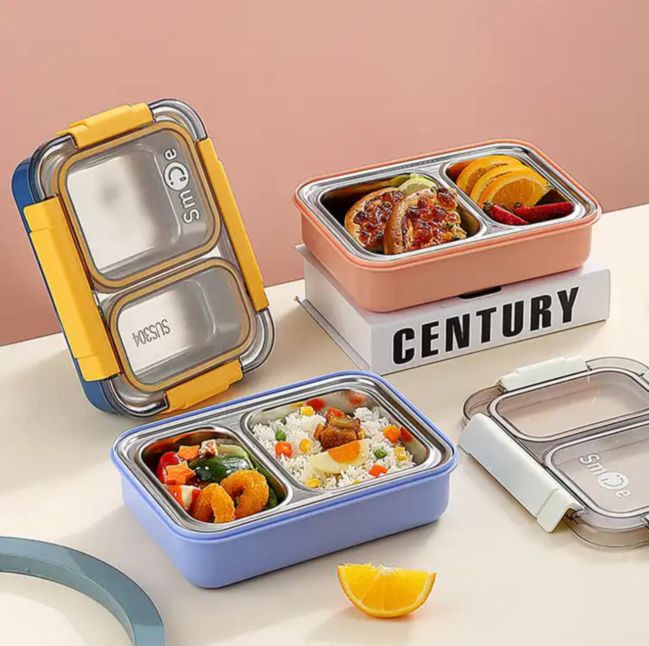 2 Grid | Spill Free | Stainless Steel Lunchbox