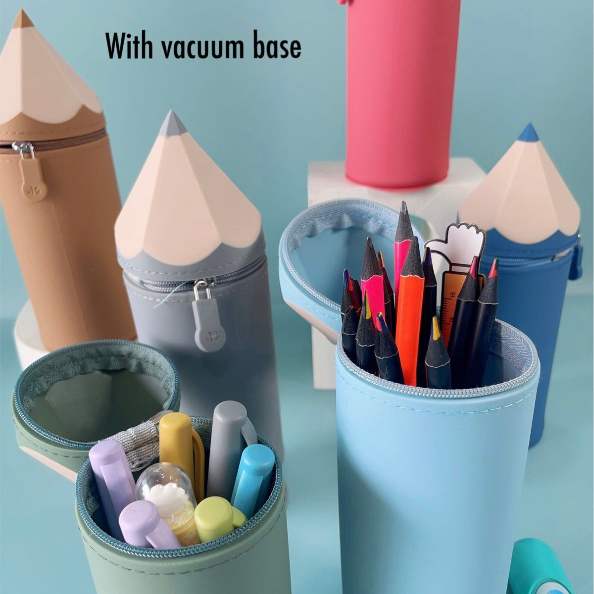 Pencil Shape Stationary Pouch - Silicone