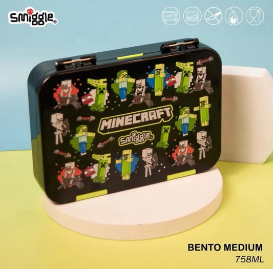 Smiggle - Minecraft Medium Happy Bento Lunchbox