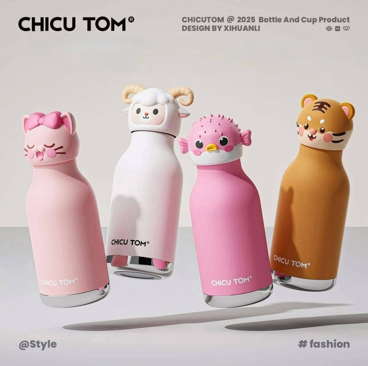 Chicu Tom - 3D Animal Steel Bottle