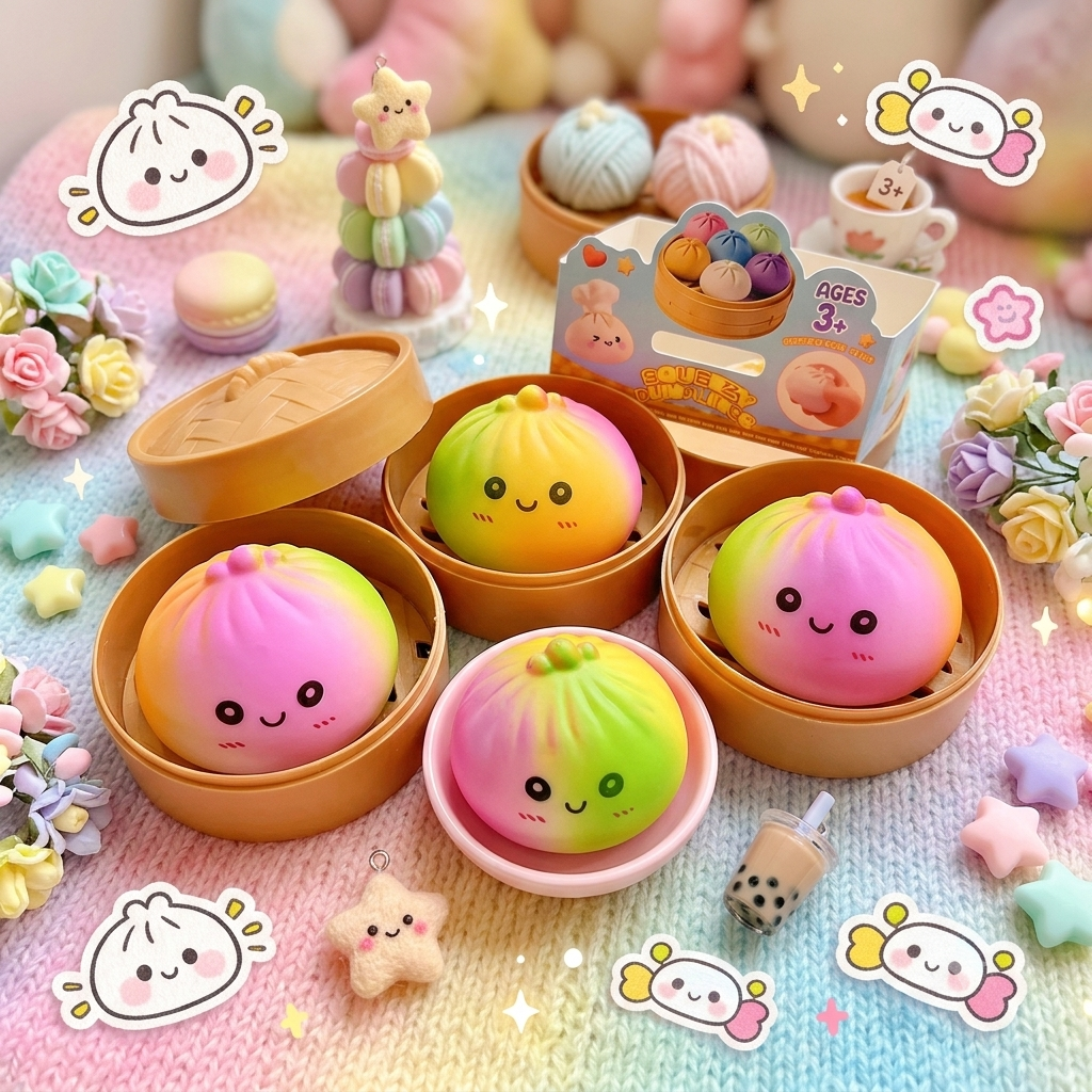 Mystery Bow Squishy Bun - 1pcs