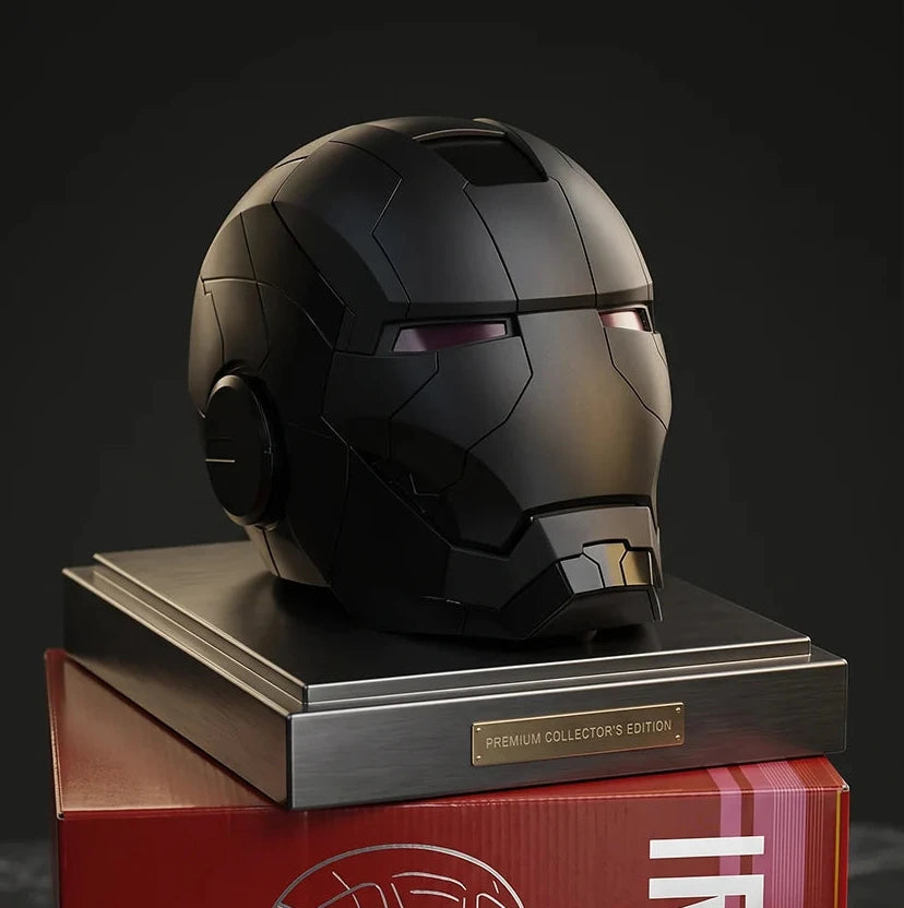 Ironman Black Edition - 1:1 Wearable Helmet with Voice/Remote/Touch Controls