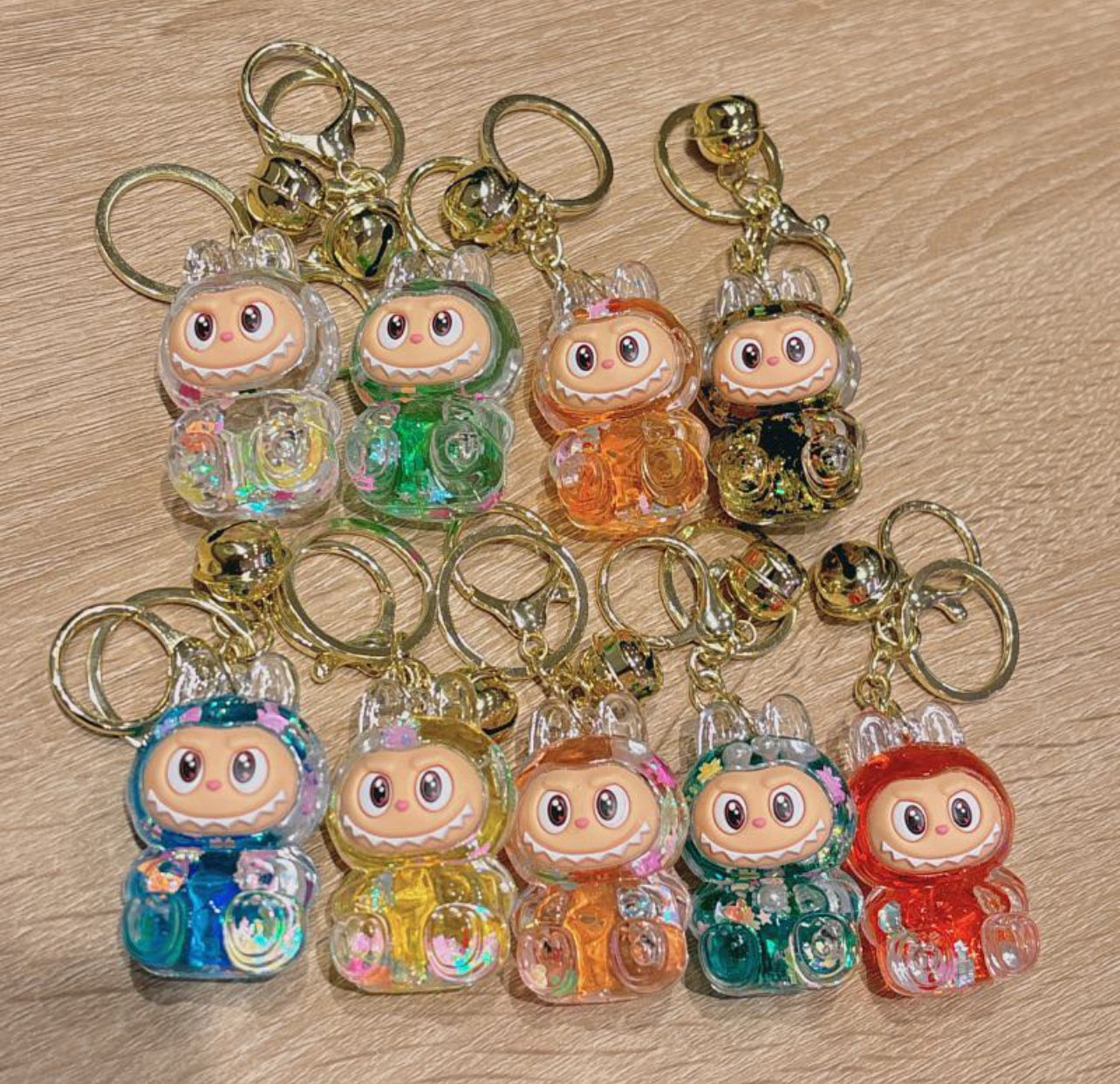 Glitter Labubu Keychain