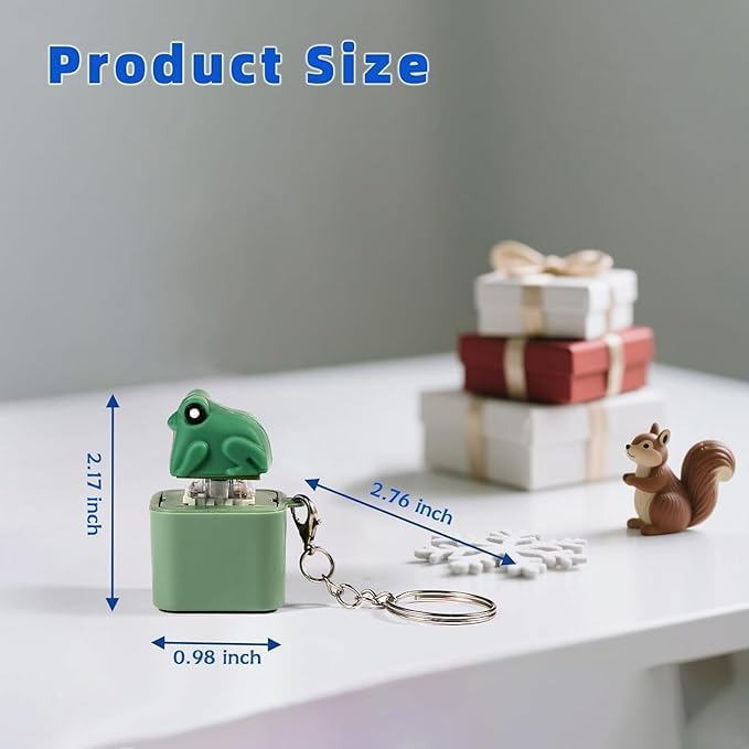 Frog Croaking Keychain - 1pcs