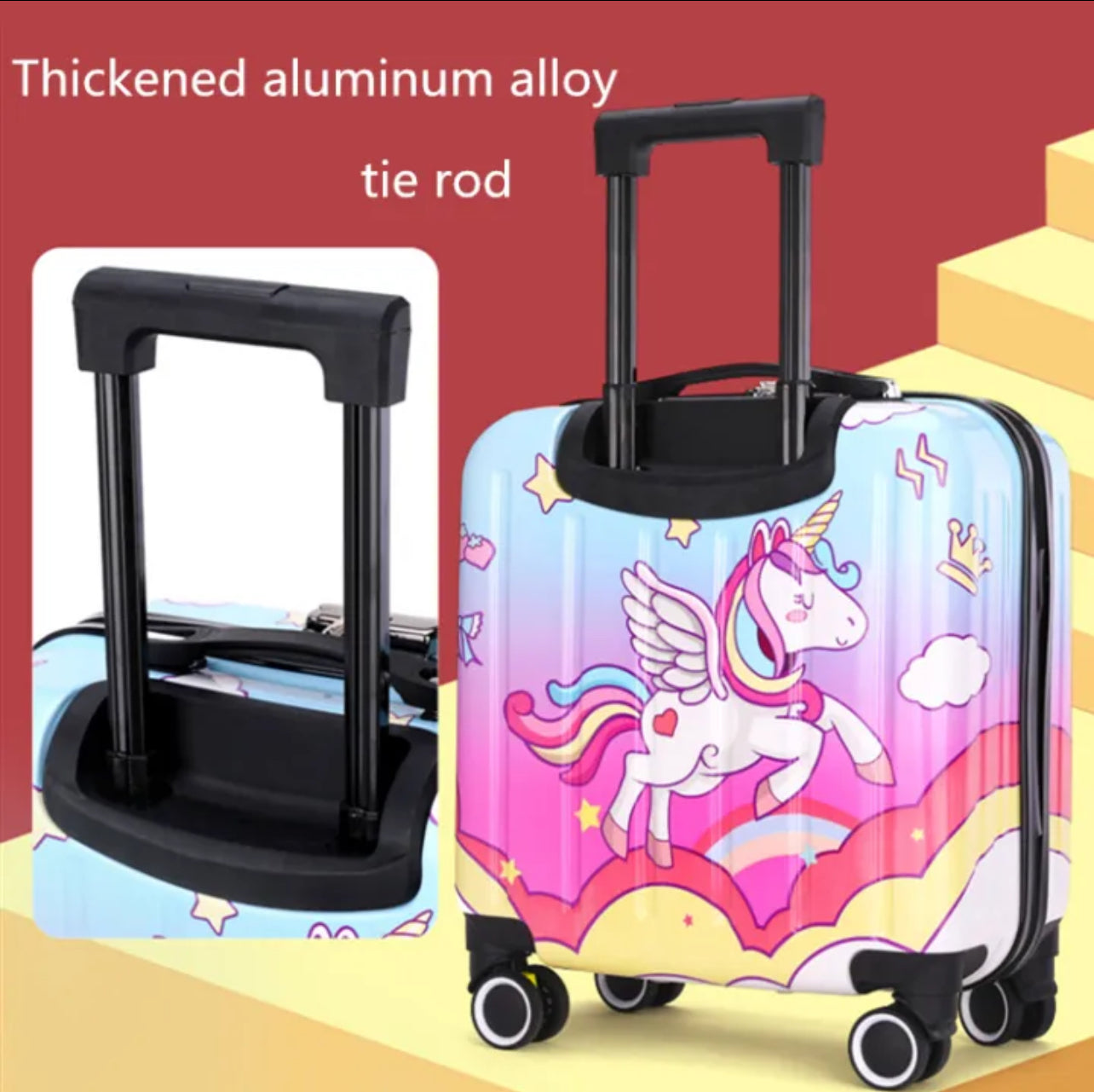 Divs Edenic Kids 20 Inches Princess suitcase/trolley bag for kids girls  Cabin Suitcase 4 Wheels - 20 inch Pink - Price in India | Flipkart.com