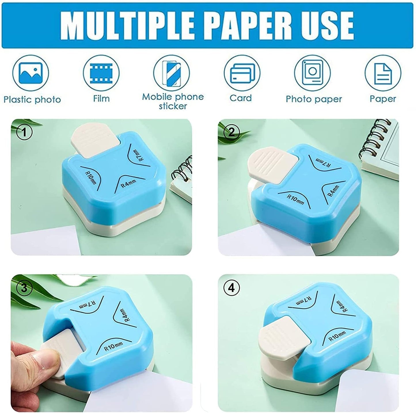 3 in 1 Corner Cutter Punch for DIY Art & Crafts